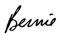 Bernie signature